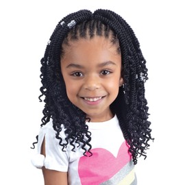FreeTress Crochet Braids 3X Kids Senegal Twist with Curls 8" (2-PACK, T27)
