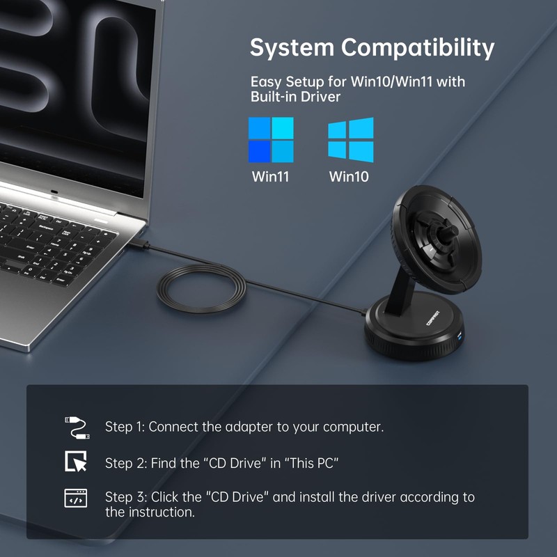 COMFAST BE6500 USB WiFi Dongle for PC WiFi Adapter Tri-Band