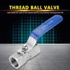 Stainless Steel SS304 Reduced Port Pipe Ball Valve Female Threaded