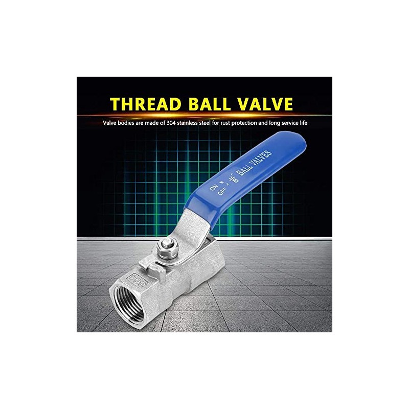 Stainless Steel SS304 Reduced Port Pipe Ball Valve Female Threaded