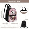 HUGS IDEA Cute Panda Backpack Purse for Women Cherry Blossom