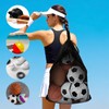 4Pcs Extra Large Sports Ball Bag, Heavy Duty Breathable Mesh