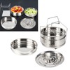Stackable 3 Tier Stainless Steel Steamer Cooker Pot Set Cook