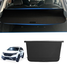 X AUTOHAUX Retractable Cargo Cover for Honda CRV 2023 2024 Waterproof Non Slip SUV Rear Trunk Shielding Shade Black