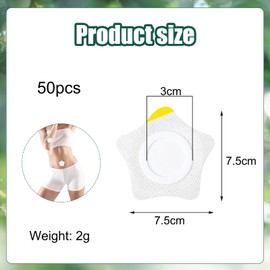 ZWWOGE 50st Rizinusöl Packung Wrap für Den Bauchnabel,castor oil pack, Selbstklebend Rizinusöl Pads Spunlace-Tuch Sehr Saugfähig Rizinusöl Kompressen Kein Waschen (Öl Nicht im Lieferumfang Enthalten)