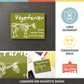 Nostalgic-Art 14247 SMILE - Vegetarier, Magnet 8x6 cm