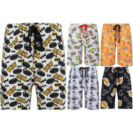 Mens Lounge Shorts Character Novelty Prints UK Sizes S to 3XL Sleep Night Wear (Random L)