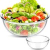 Komphy 6 Quart Glass Mixing Bowls, Large Glass Salad Serving