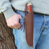 Genuine Leather Belt Knife Sheath for Fixed Blade Knives with