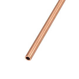 METALLIXITY Copper Tube Copper Pipe 6mm OD x 1mm T x 300mm L Straight Tube for Furniture Machinery DIY Handicrafts