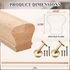 6010 Red Oak Straight Wood Handrail Kit 7 ft for