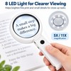Foldable LED Magnifying Glass for Reading & Detail Work –