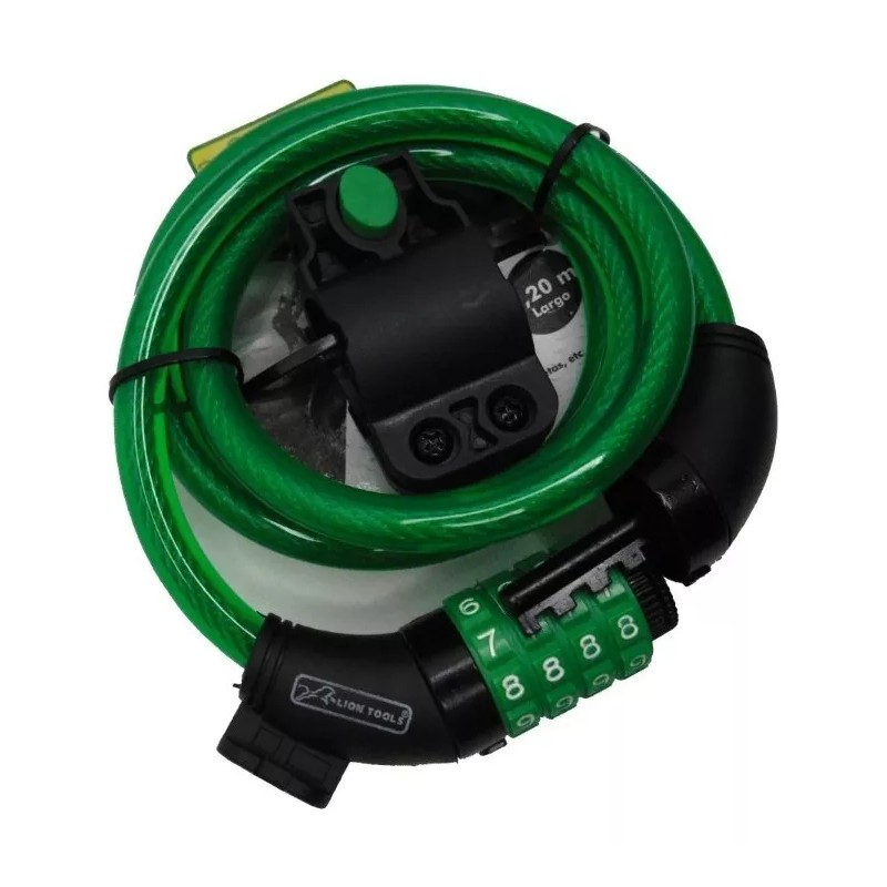 Lion Tools Candado Cadena De Seguridad Para Bicicleta 1.20 Mts