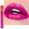 LYNTYAOU Glitter Lip Gloss Bright Pink Shimmering Lipsticks, Hot Pink