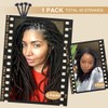 Sangtok 12 inch 40 Strands Loc Extensions Human Hair, Real