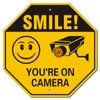 Smile You’re on Camera Signs, 10x10 inch Rust-Free Aluminum Surveillance,