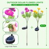 Solar Flowers Lights, 2 Pack Solar Garden Lights with 14