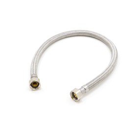 Saneaplast metalsant. 374012 – Shower Hose Fontan HH 1/2 – 1/2-40 cm Stainless Steel/Rubber S & M