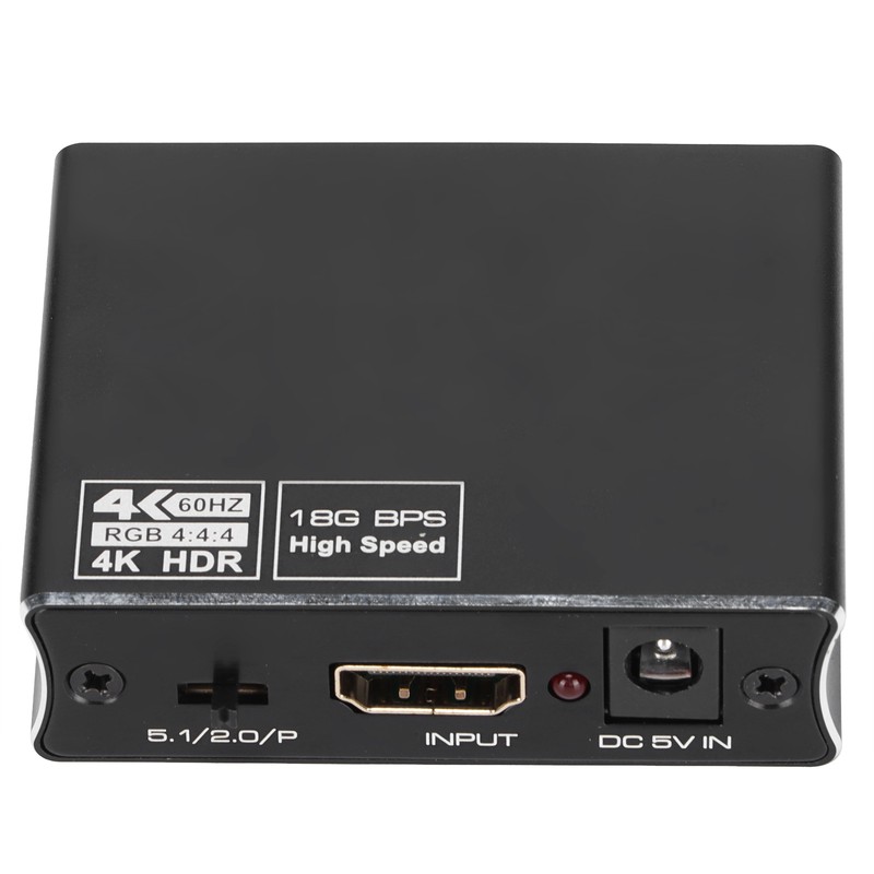 60hz Optical Fiber Audio Splitter Stereo Audio Stable Performance Audio