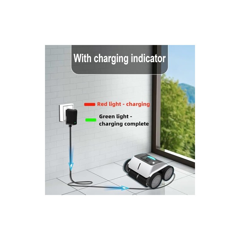 12.6V Charger for Aiper Seagull Pool Vacuum Cleaner