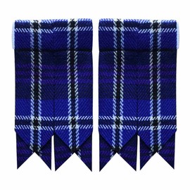 AAR Tartans Kilt Flashes with Heavy Buckle Elastic Adjusters Fit