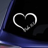Psalm 16:8 Verse Heart Sticker Decal Notebook Car Laptop 5.5"