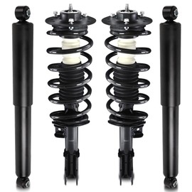 EVERESTWAY 172209 172210 Front + Rear Struts Shock Assembly Compatible with 2005 2006 Chevy Equinox 2002-2007 Saturn Vue Pontiac Torrent 343433