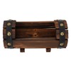 BESPORTBLE Solid Wood Flower Pot Holder Carbonized Preservative for Balcony