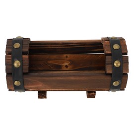 BESPORTBLE Solid Wood Flower Pot Holder Carbonized Preservative for Balcony Outdoor Use