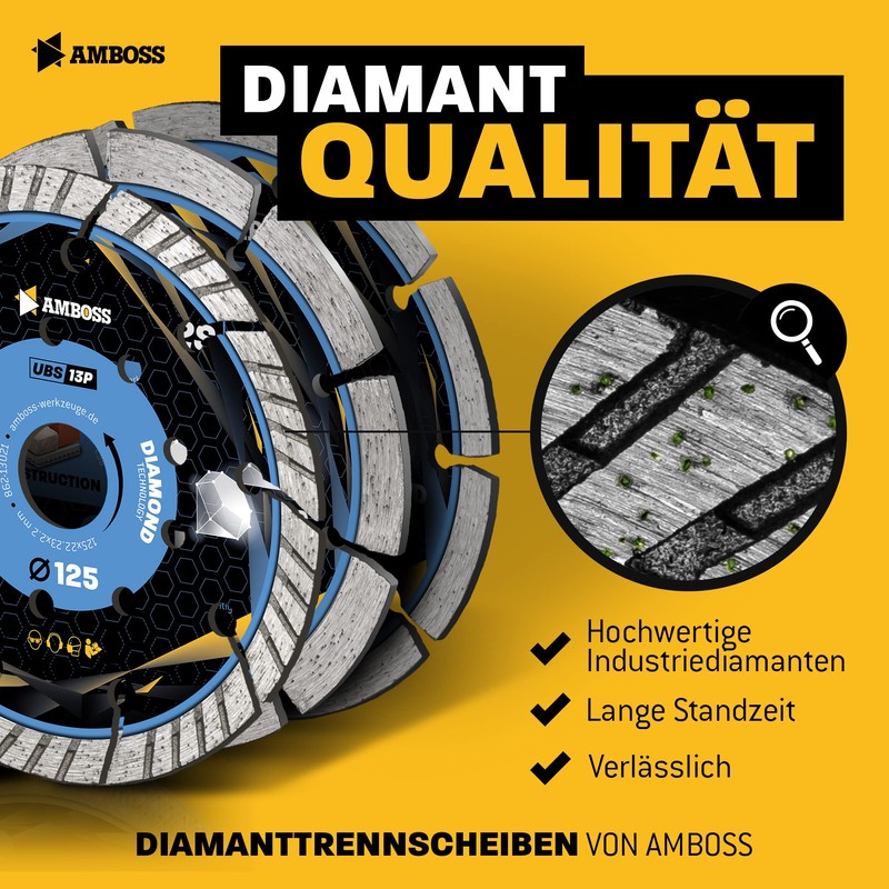 Anvil Diamond Cutting Disc UBS 13P - Diamond Cutting Disc