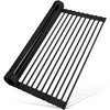 MERRYBOX Roll Up Over The Sink Dish Drying Rack Silicone