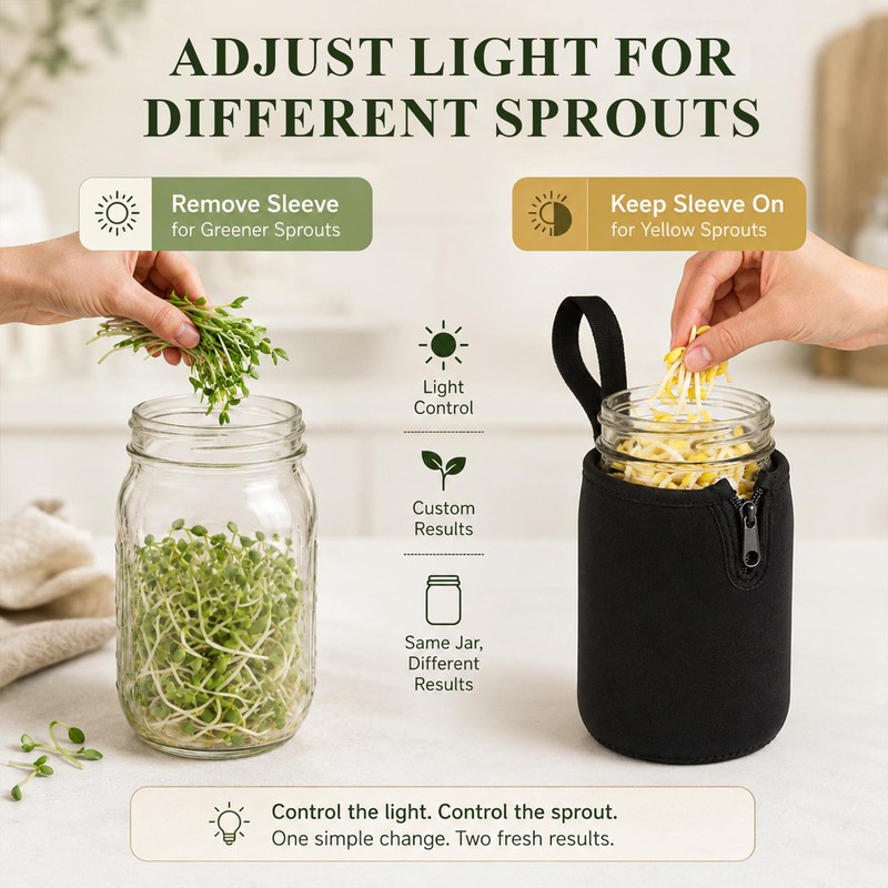 Blushtier 2 Pcs 32oz Mason Jar Sleeves Regular and Wide