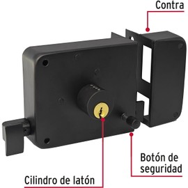 MORNWELL Cerradura de sobreponer con llaves,Cerradura Chapa De Seguridad,Cerradura de puerta para Puertas,chapas para Puertas,oficina,dormitorio,entrada delantera,clásica,instala-fácil (Derecha)