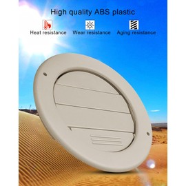 QAGGUM 2 Pcs Rear Headliner Ceiling AC Air Vent Louver Grille Fit for Ford Expedition 2011-2020 Taurus X 2009 Fit for Lincoln Navigator 2011-2020 Replace 9L1Z-19893-AG, Beige