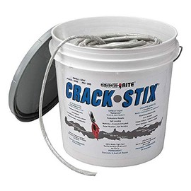 Crack Stix Gray Permanent Concrete Joint and Crack Filler, 10 lb., 1/4 in. D, 225 ft. Size, Coverage: Not Speci - 2061