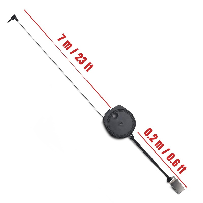 Raddy SW002 Shortwave/FM Reel Antenna, 23.6’ External Antenna for Increase