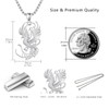 OHAYOO Phoenix Necklace for Women, 925 Sterling Silver White Gold