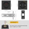 EHOMEWARE 2 Pack Matte Black Pocket Door Hardware, Keyless Privacy