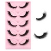 Kiusatig Eyelashes Natural Fox Eye Lashes Cat Eye Lashes Fluffy