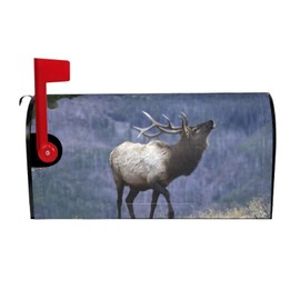 YIDUODUOX Bull Elk Magnetic Mailbox Cover Garden Yard Home Decor for Outside Standard Size-18"X 21"