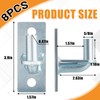 Dunzy Wall Mount Gate Hinges Wall Plate Hinges Heavy Duty