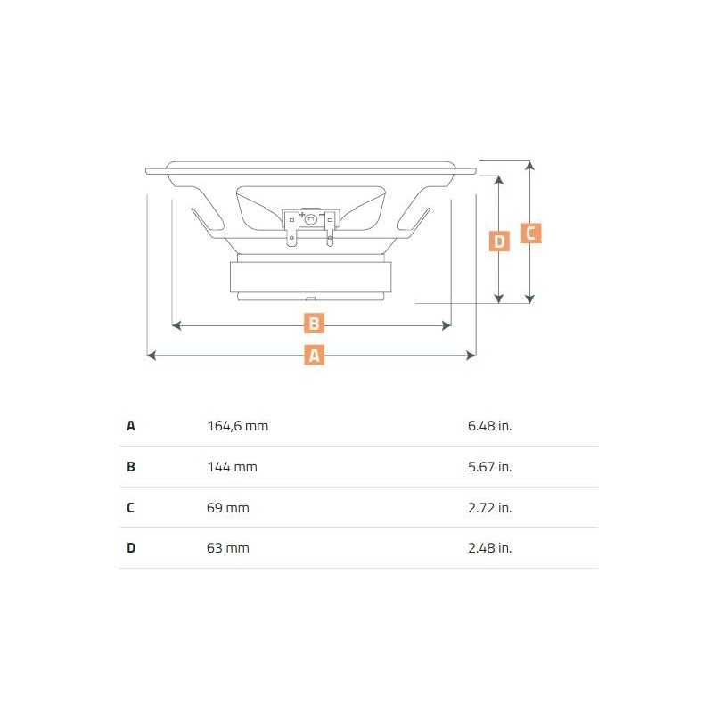 Hertz UNO Series X-165 6.5" Two-Way Coaxial Speakers (Pair)