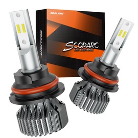 SEALIGHT 9004 Fog Lights, 24000LM Ultra-Bright, 6000K Pure White, 3-Minute Plug-and-Play, 1:1 Size, Powersports Accessory, Pack of 2