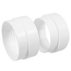 SPARES2GO Tumble Dryer Adapter Kit 100mm Threaded Male and Female