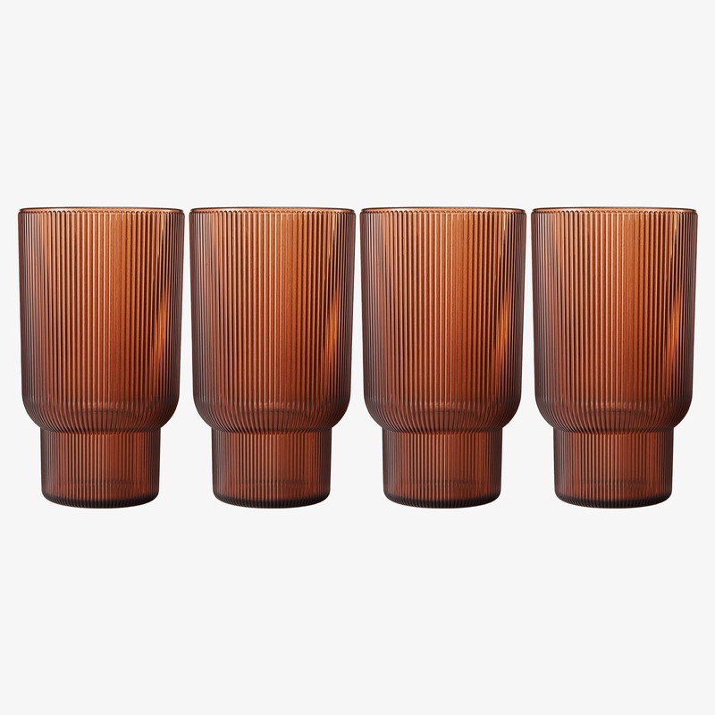 Shatterproof Acrylic Tall Drinking Glasses Set, European Style, Dishwasher Safe,