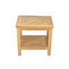 TeakFurnitureOutlet A-Grade Teak Berlin Shower Seat 18" Stool/Bench