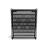 TRU RED 5-Pocket Mesh Letter Wall File, Black (TR57582-CC)