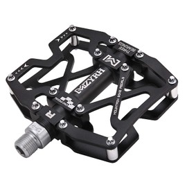 MZYRH Mountain Bike Pedals, Ultra Strong Colourful CNC Aluminium Alloy Machined 9/16 Inch Wheel Seal 3 Bearings Tyre Resistant Waterproof Anti-Dust