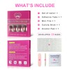 EchiQ Chrome Punk Metallic Pink Square Press On False Nails