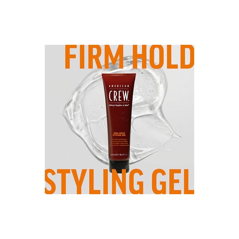 American Crew Men's Firm Hold Gel Tube, 3.3 oz